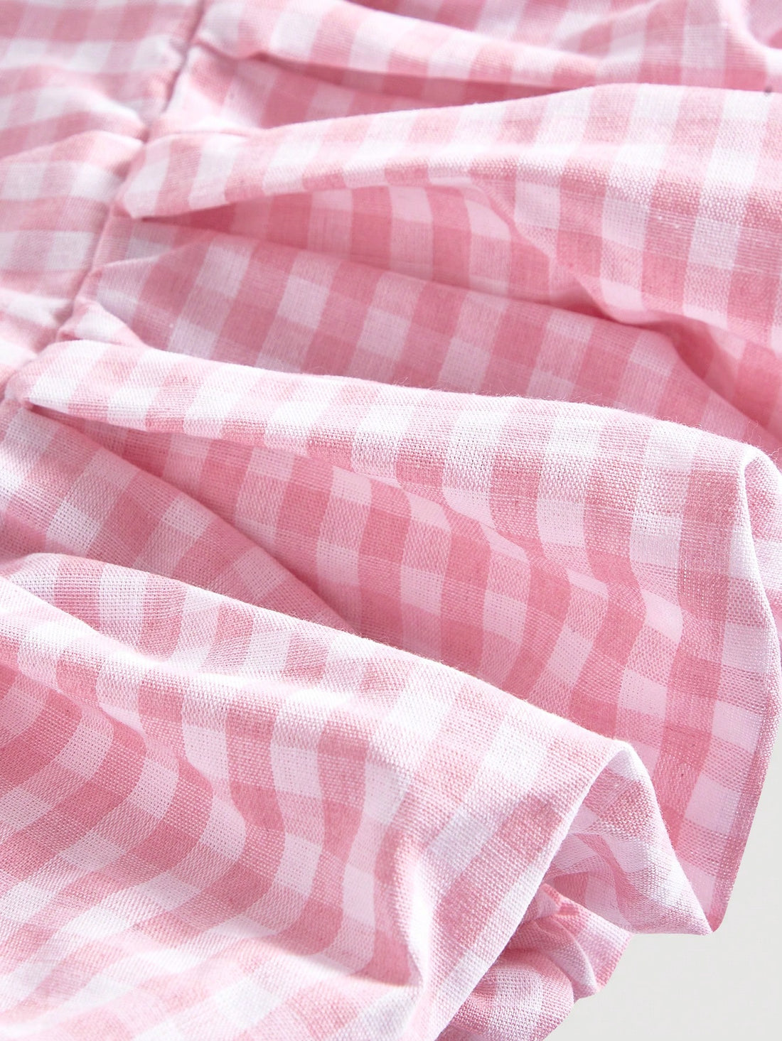 Pink Gingham Halter Top