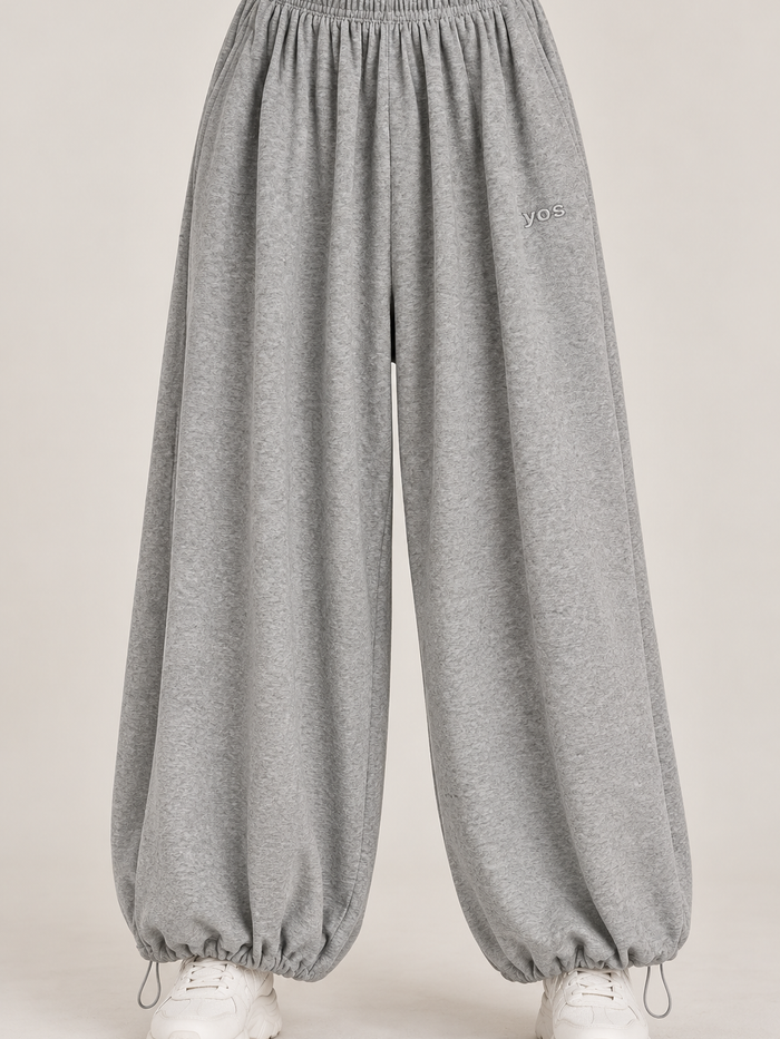 Heather Grey Balloon Sweatpants