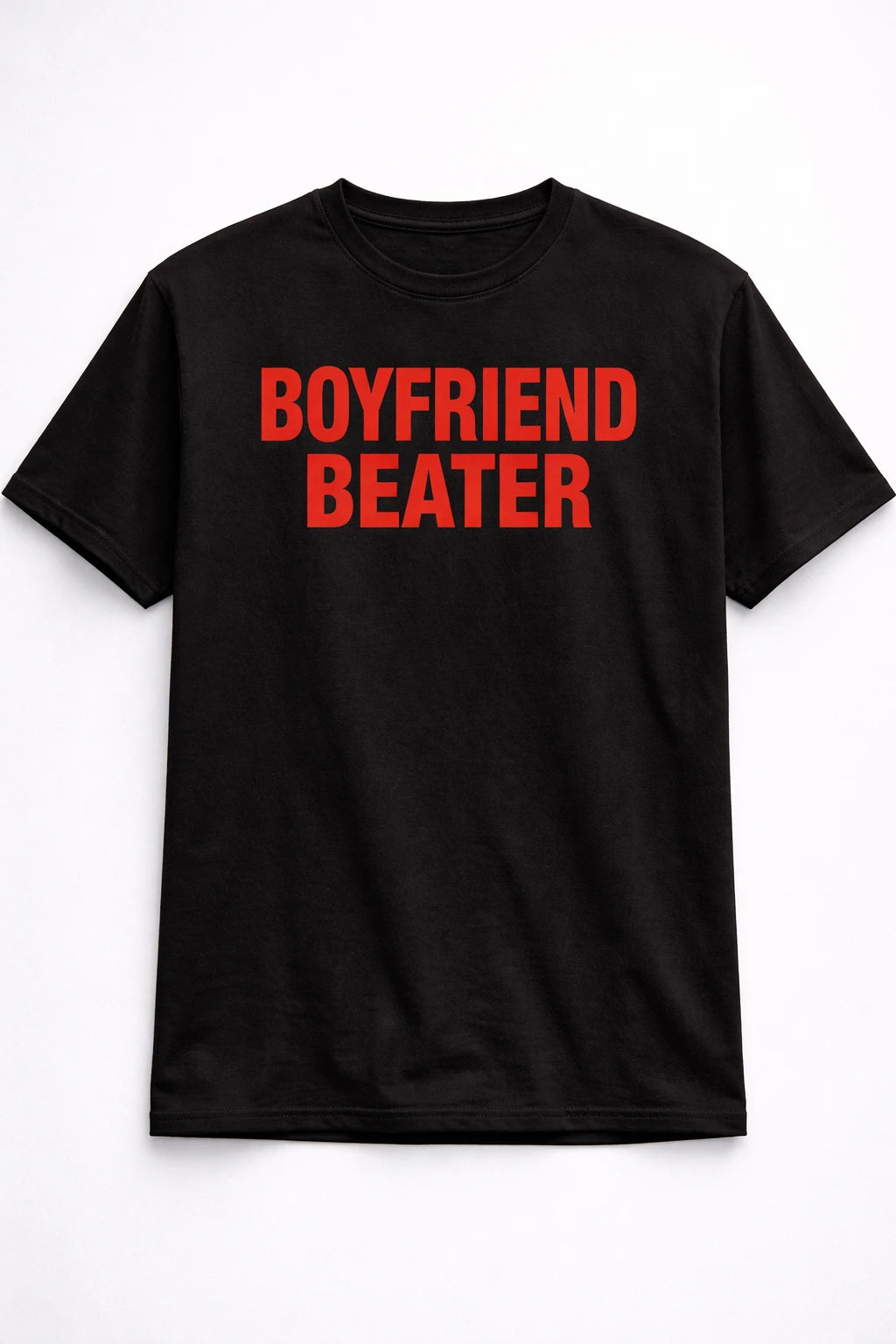 Boyfriend Beater Oversized T-Shirt for Women – Black Streetwear Graphic Tee