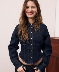 Midnight Denim Corset shirt