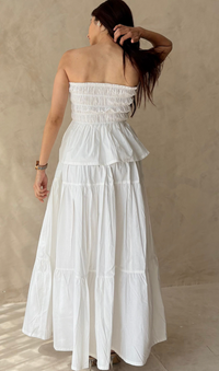 Ivory Tiered Maxi Dress