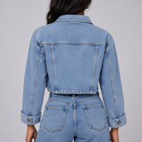Cropped Utility Denim Jacket