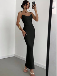The Midnight Muse Ruched Maxi Dress