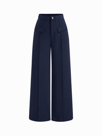 High Rise Straight Leg Trousers
