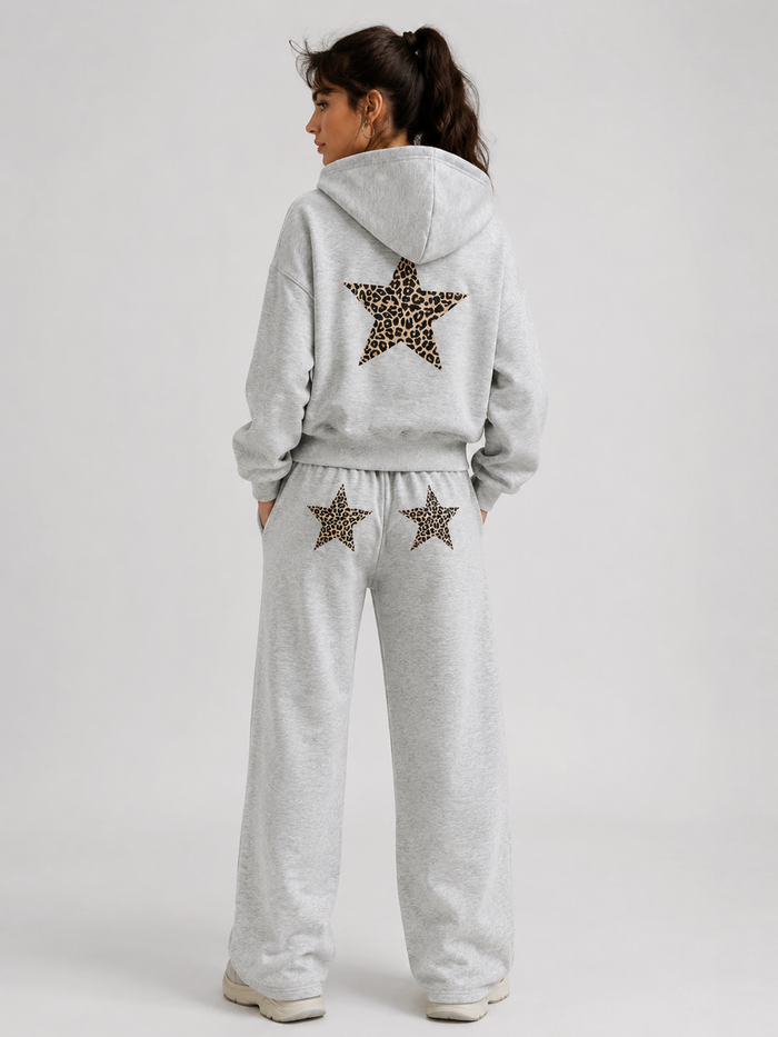 Leopard Star Lounge Co-Ord Set