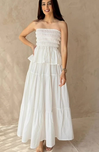 Ivory Tiered Maxi Dress