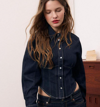Midnight Denim Corset shirt